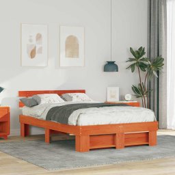 Cadru de pat Maro ceruit 120 x 190 cm Lemn de brad solid GartenMobel Dekor