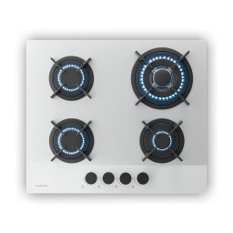 Klarstein Plită pe gaz Velaire, plită cu 4 arzătoare cu aprindere electrică, compatibilă cu gaz natural și GPL, 8000W, 60cm (PG6041BG-A1Cw)