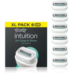 Wilkinson Sword Intuition 2in1 Soap & Shave Sensitive rezerva Lama 6 buc