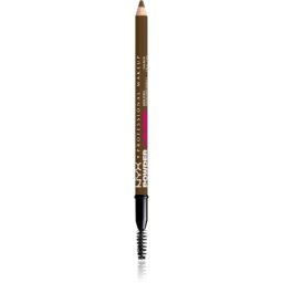 NYX Professional Makeup Powder Louder creion pentru sprancene cu pensula culoare Soft Brown 1 buc