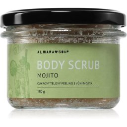 Almara Soap Body Scrub exfoliant de corp cu zahăr pentru celulită cu parfum Mojito 180 g