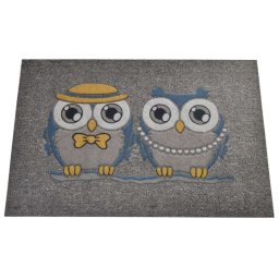 Covoras usa de la intrare Chilai Home 877CHL1026, 45x70 cm, PVC, Gri