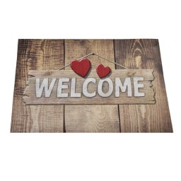 Covoras usa de la intrare Chilai Home 877CHL1001, 45x70 cm, PVC, Maro