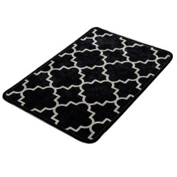 Covoras de baie Chilai Home 359CHL1744, 40x60 cm, Fire 100% antialergice din poliamida, Negru