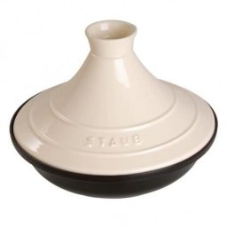 Staub Tajine 28cm round, cream cast iron, Tagine specialities