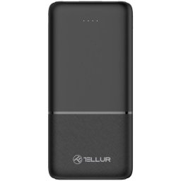 Baterie externa TLL158481 10000mAh 2xUSB+USB-C+MicroUSB, negru
