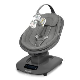 Balansoar si sezlong Lionelo Blossom pana la 9 kg Gri