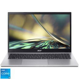 Laptop Acer Aspire 3 A315-59, 15.6", procesor intel Core i5-1235U, 16GB, 512GB, Intel Iris Xe Graphics, No OS, Pure Silver