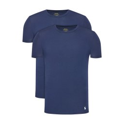 POLO RALPH LAUREN T-Shirt (Pack of 2) S/S Classic Crew Undershirt 714835960004 2pk navy/navy