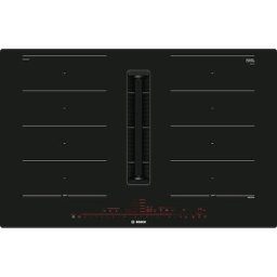 Plita incorporabila Bosch PXX801D67E, Inductie, Sistem ventilare integrat, 4 zone de gatit