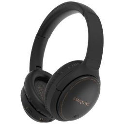 Casti Hi-Fi PC/Audio Bluetooth 5.0 sau 3.5mm analog jack, Creative Zen Hybrid ANC, AAC audio codec, Super X-Fi, negre