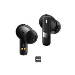CASTI Baseus Bowie E20 TWS, pt smartphone, wireless, bluetooth 5.3, 2 x microfon pe casca, protectie apa IPX5, 33 ore durata baterie, negru