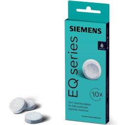 Set SIEMENS by IBEDA-CHEMIE EQ TZ80001B, 10 pastile de curățare, Îndepărtare eficientă a reziduurilor, Pentru aroma optimă a cafelei