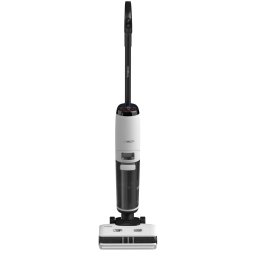 Aspirator vertical cu spalare Tineco Floor One S7 Steam Plus, autonomie pana la 35 de minute, 21.6V, functie abur, Wi-Fi, Alb-Negru