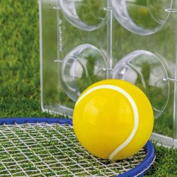 Matrita Policarbonat 6 Praline Minge Tenis, O 6 x H 3 cm, 22 gr