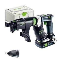 Festool - DURADRIVE DWC 18-4500 HPC 4.0 I-Plus - Masina de insurubat cu 2 acumulatori, Li-Ion, 18 V, 4 Ah, 14 Nm, motor fara perii, turatie reglabila, valiza speciala, accesorii