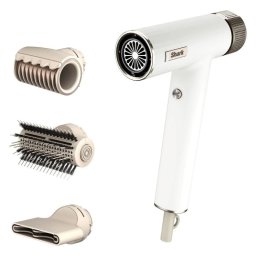 Uscator pentru par Shark HD333EU, 1700 W, 3 trepte, Jet rece, 3 accesorii, Pana la 110°C, Ionizator, Alb
