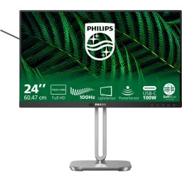 Monitor LED 24B2G5301/00, 23.8 inch, 1920x1080 pixeli, Negru/Argintiu