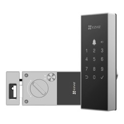 Yala inteligenta, Wi-Fi, sonerie incorporata, verificare status inchidere, alarma anti-furt, gri - EZVIZ CS-DL03(WP)-Grey