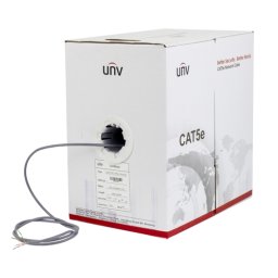 Cablu UTP Cat5e cupru solid 100%, 0.45 mm, rolă 305 m interior, UNV CAB-LC2100B-E-IN