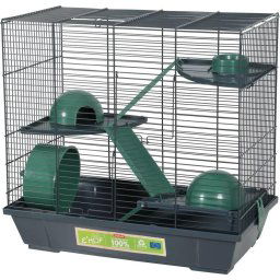 Custi, tarcuri si colivii Cusca pentru hamsteri triplu roz 50 cm EHOP