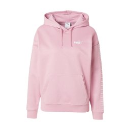 PUMA Hanorac sport 'ESS' roz / alb