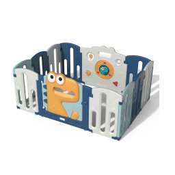 Babify Pătuț de joacă cu construcție modulară, rezistent la intemperii, pliabil și antiderapant pentru utilizare în aer liber/în interior (EC-34E4-8SZ3)