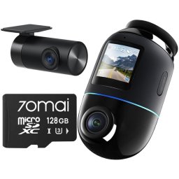 Camera video auto Omni X800 4K set Black + SD 128GB