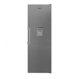 Frigider Heinner HF-V401NFXWDE++, Full No frost, Dozator de apa, Clasa energetica: E, Capacitate totala: 389L, Control electronic, lumina LED, 4 rafturi sticla, H 186 cm, Aspect Inox