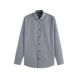 SCOTCH & SODA Cămaşă Seasonal Solid Regular-Fit Oxford 181228 401 peacoat