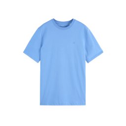 SCOTCH & SODA T-Shirt Seasonal Regular-Fit Logo 181288 410 blue bonnet