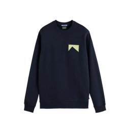 SCOTCH & SODA Futer Front + Back Artworkshirt 181522 410 sky captain