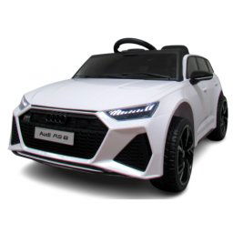 Masinuta electrica cu telecomanda Audi RS6 R-Sport - Alb