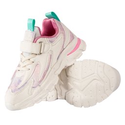 Pantofi sport pentru copii, material piele ecologica, alb
