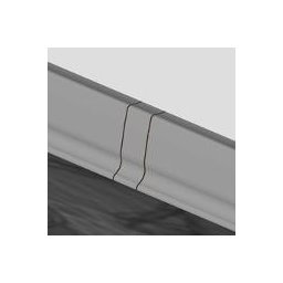 PBL505.35-S4 - Set 4 bucati piese legatura culoarea gri inchis pentru plinta PBC505