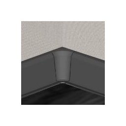PBY605.16-S4 - Set 4 bucati piese colt interior culoare negru pentru plinta PBC605