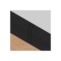 PBL605.16-S4 - Set 4 bucati piese legatura culoare negru pentru plinta PBC605