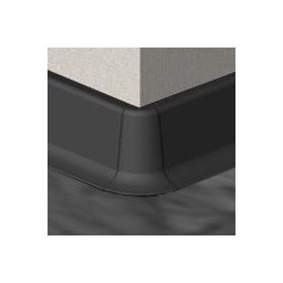 PBE605.16-S4 - Set 4 bucati piese colt exterior culoare negru pentru plinta PBC605