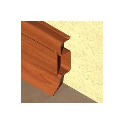 PBC505 - Plinta PROLUX din PVC culoare cires inchis pentru parchet 50 mm