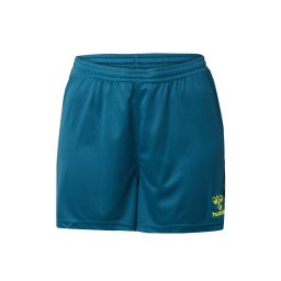 Hummel Pantaloni sport 'Authentic' galben lămâie / verde petrol / negru / alb murdar