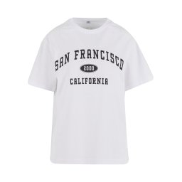 Miss Tee Tricou 'San Francisco City' negru / alb