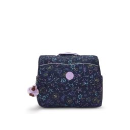 KIPLING Rucsac 'Codie' bleumarin / albastru deschis / galben / mov lavandă