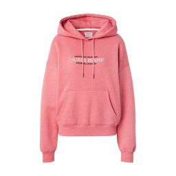 GUESS JEANS Bluză de molton 'American Tradition' roz / negru / alb