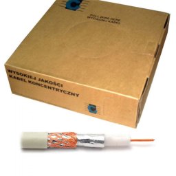 CABLU COAXIAL CUPRU RG59U ALB 200M