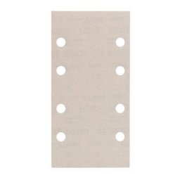 Foaie abrazivă pentru lemn si vopsea, 93 x 186 mm, granulatie 240, 8 gauri, 50 buc