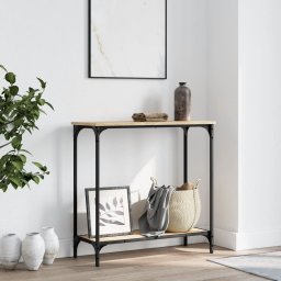 Masa consola, stejar sonoma, 75x30,5x75 cm, lemn prelucrat GartenMobel Dekor