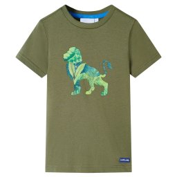 Tricou pentru copii, kaki, 116 GartenMobel Dekor