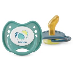 Baboo Soothers Orthodontic Latex with Case suzetă Lagoon Fiesta 6-12 m 2 buc