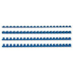 Binding comb 5345906, 10mm, 100 buc, albastru