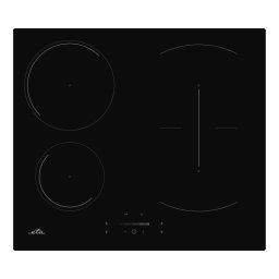 Plita inductie incorporabila ETA 579290000, 4 zone de gatit, 1 zona flexi, 7.4Kw, Touch control, 60cm, Negru